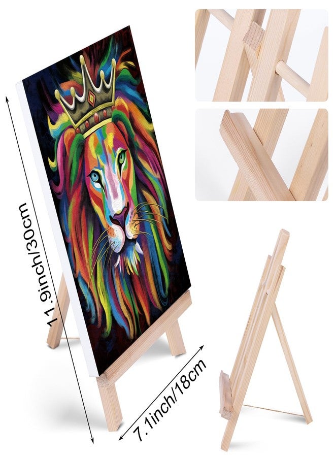 VOCHIC Paint and Sip Kit for Adults, Pre Drawn Canvas to Paint Art Party Supplies Painting Set for Beginner Gift Favor, 1 Easel, 8 Acrylic Colors,3 Brushes,1 Pallet (Lion King, 8x10 in) - Image 4