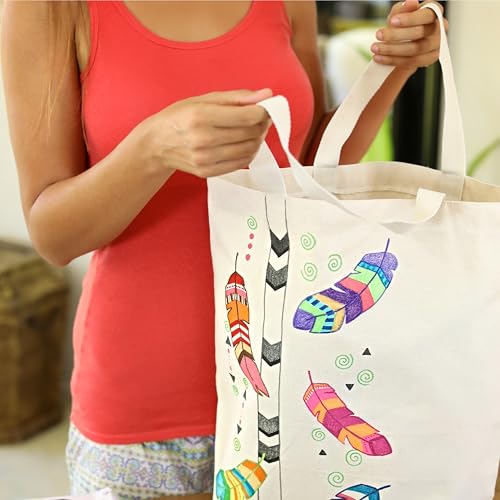 Zenacolor 20 Fabric Markers Pens Set - Indelible and Permanent Fabric Paint Fine Point Textile Marker Pen - Image 5