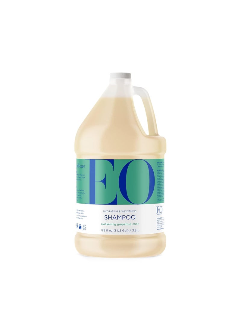 EO EO Shampoo, 1 Gallon, Grapefruit and Mint, Organic Plant Based, Hydrating & Smoothing For All Hair Types 