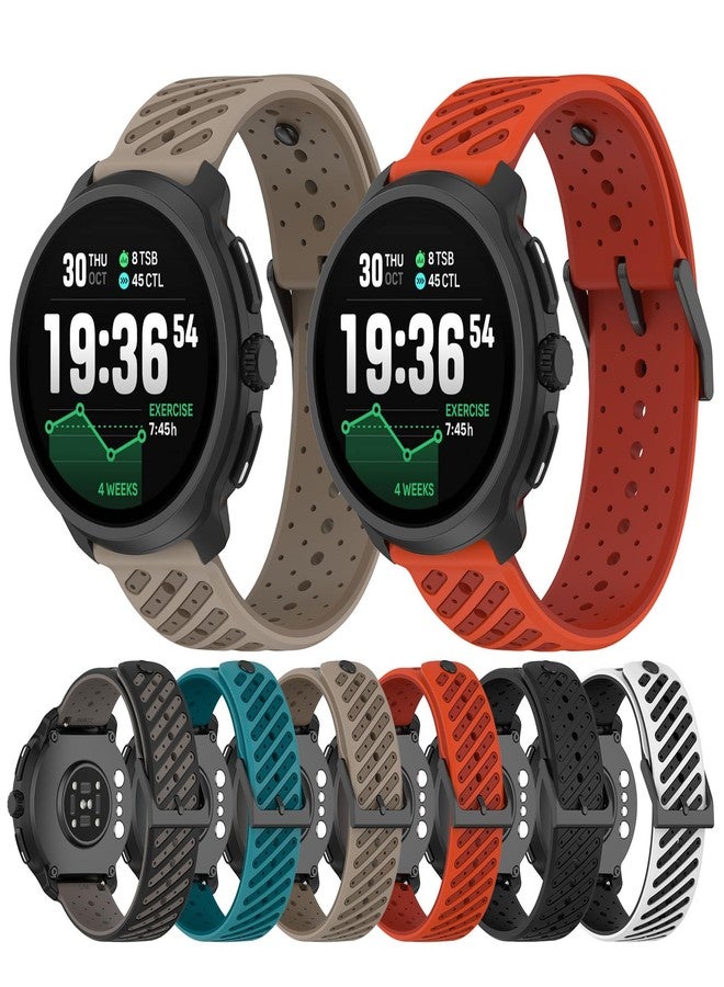 لوكيكي سوار معصم بديل متوافق مع ساعة Suunto Race 2 من LOKEKE - سوار معصم سيليكون بديل مقاس 22 مم متوافق مع ساعة Suunto Race 2/S/1 (أسود) - Image 5