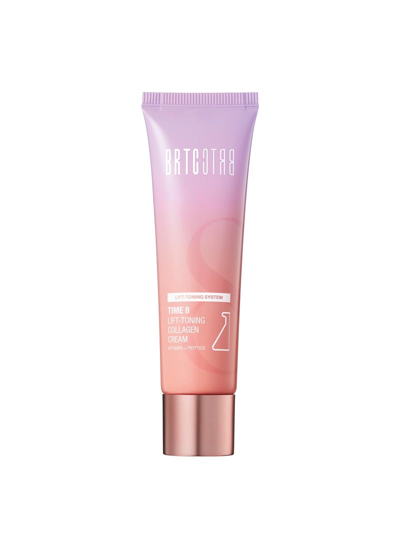 BRTC - BRTC Time 8 LiftToning Collagen Cream  Dual Synergy of Vitamine  Collagen  Longlasting Moisturizing 270 fl oz 80ml - Image 1