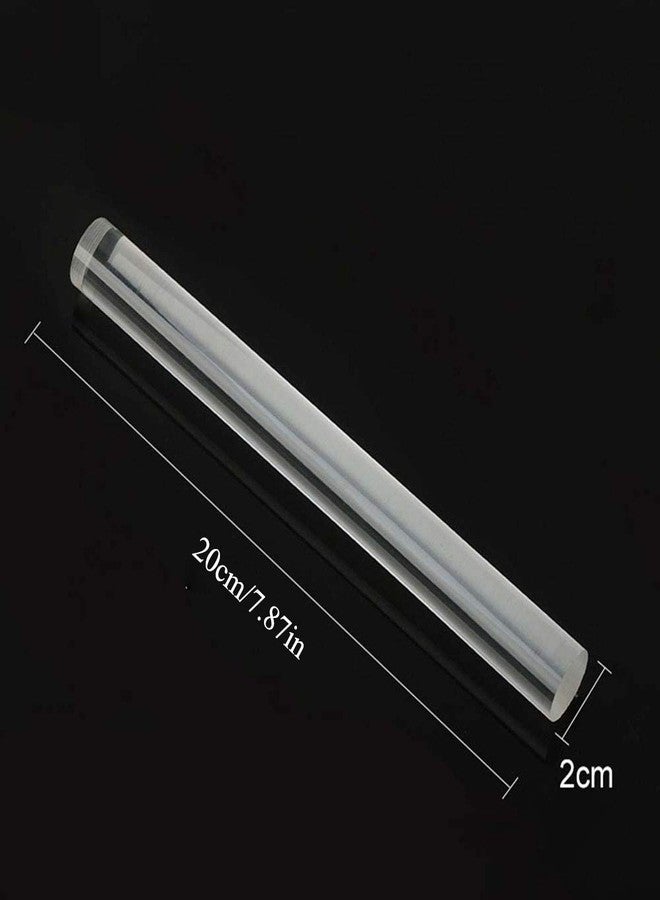 PZRT Acrylic Rolling Pin Clear Solid Clay Tool for Shaping, Smoothing, Modelling, Sculpting, 20x2cm - Image 3