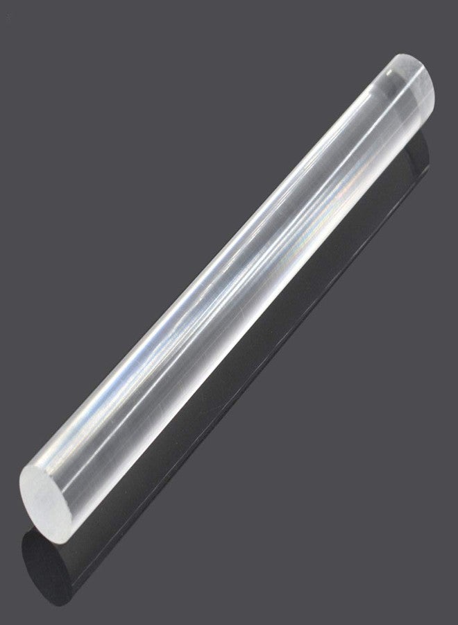 PZRT Acrylic Rolling Pin Clear Solid Clay Tool for Shaping, Smoothing, Modelling, Sculpting, 20x2cm - Image 1