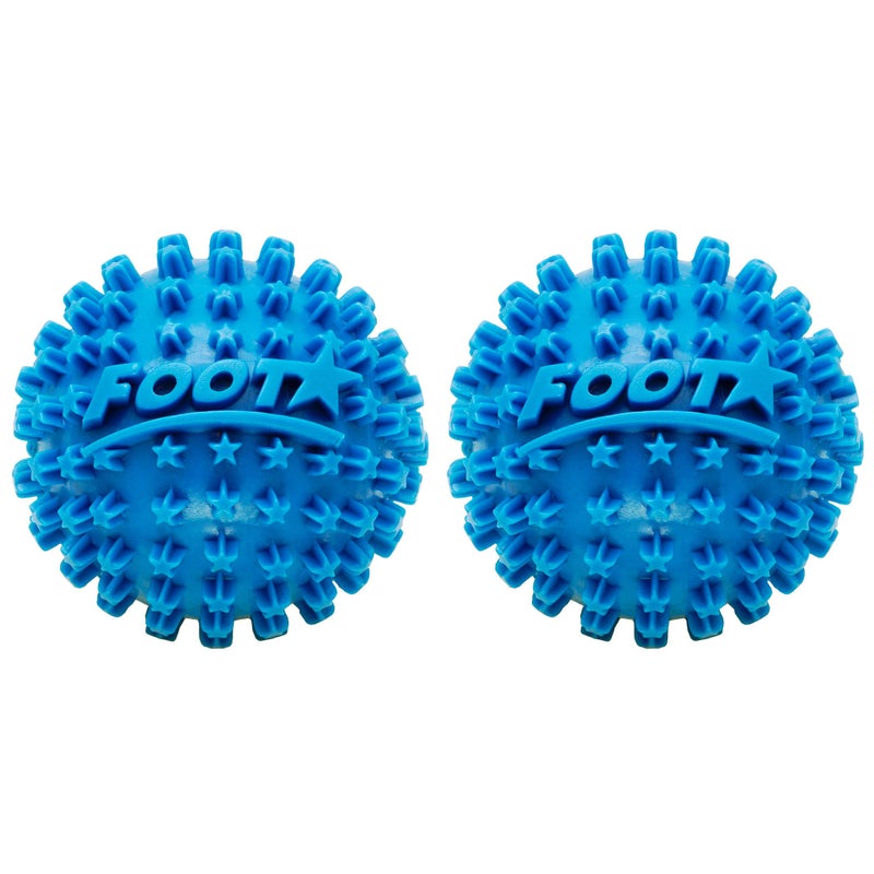 Body Back Foot StarÂ® Massager Ball and Plantar Fasciitis Roller - Soothe Foot Stress, Discomfort, Aches, & Tightness (Pack of 2, Blue, 2-Inch) - Image 1