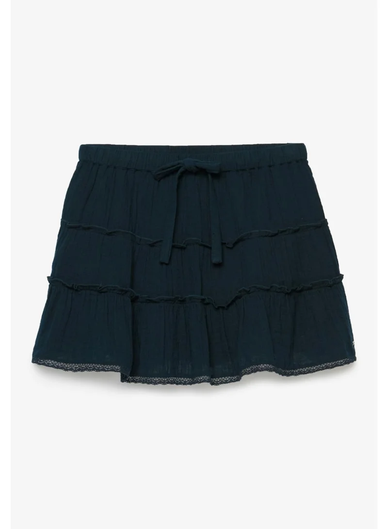 سوبر دراي Cheesecloth Tiered Mini Skirt