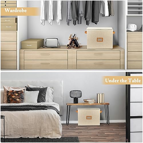 Lukeline Wedding Dress Storage Box, Wedding Dress Preservation Box with Lid, Foldable Acid-Free Organizer with 1 Pair of Microfiber Gloves and 20 Sheets of Acid-Free Paper (1, Medium) - Image 4