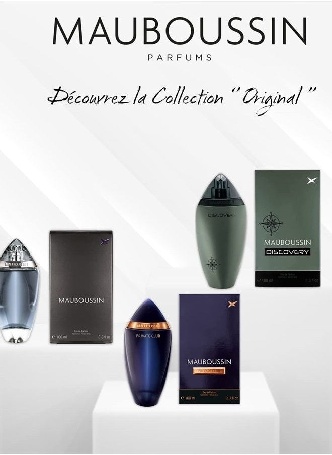 MAUBOUSSIN Private Club 100ml (3.3 Fl Oz) - Eau de Parfum for Men - Woody & Oriental Scents  - Image 5