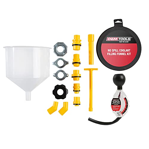 OEMTOOLS 87045 No Spill Coolant Filling Funnel Kit with Coolant Tester, No Spill Coolant Funnel Kit, Coolant Tester Kit - Image 2