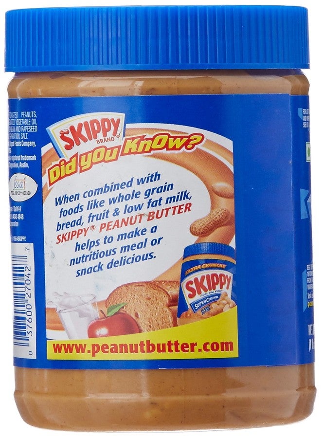 Skippy Peanut Butter Extra Crunchy Super Chunk, 462Gram - Image 2
