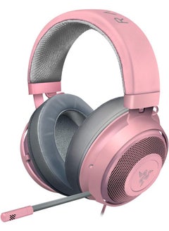 Generic Headphone, lightweight aluminum frame, retractable soundproof microphone for PC, PS4, PS5, Switch, Xbox One, Xbox Series X and S, mobile devices, 3.5mm audio jack - quartz pink  - Image 1