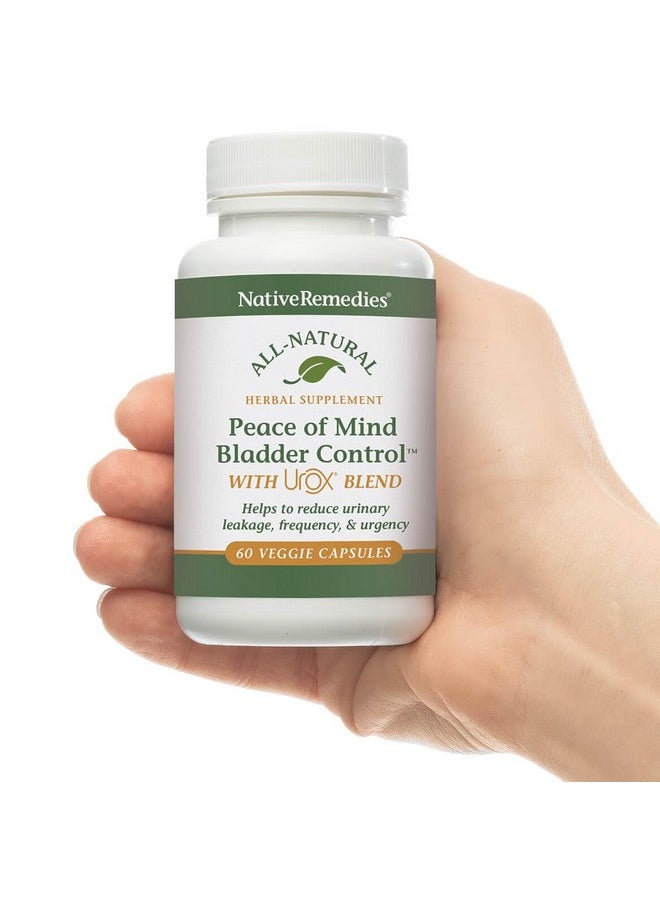Native Remedies Native Remedies Bladder Control Supplements - Peace of Mind with Urox - Bladder Support for Women & Men, for Overactive Bladders Health - Reduce Nighttime Urination - Non-GMO, Vegan Capsules (60  - Image 4
