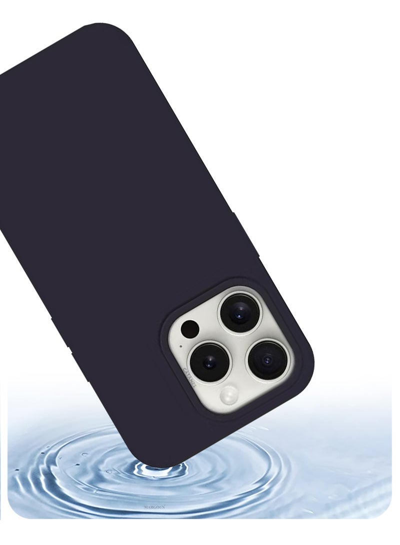CATANES iPhone 15 Pro Max Case Silicone Case Cover Durable and Anti Scratch Back Cover Dark Purple  - Image 4