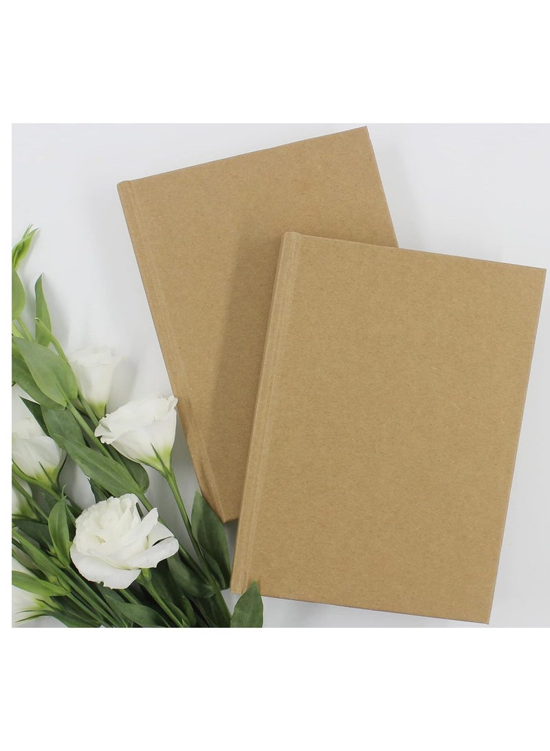 PARTNER 1-Piece A5 Size Hard Cover Ruled Notebook 96 Sheets Kraft Brown Cover - Image 3