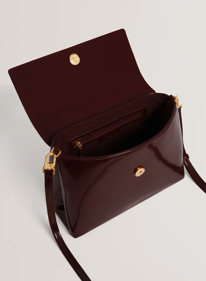 تيد بيكر Rosenau Raose Detail Crinkle Top Handle Satchels