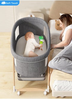 Soft Touch Toddler Cot Foldable Baby Crib Multifunctional Baby Cradle Infant Bed for 0-3 Years  - Image 2