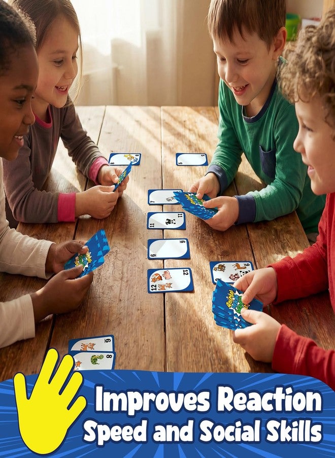 Zazopup Animal Math Match Game - Fun-Filled Kids Educational Game for Ages 7+ - Entertaining Card Game for Kids and Family - Easy to Learn, Fast paced, Fun and Exciting - Quick-Counting Game for 2-4 Players - Image 4