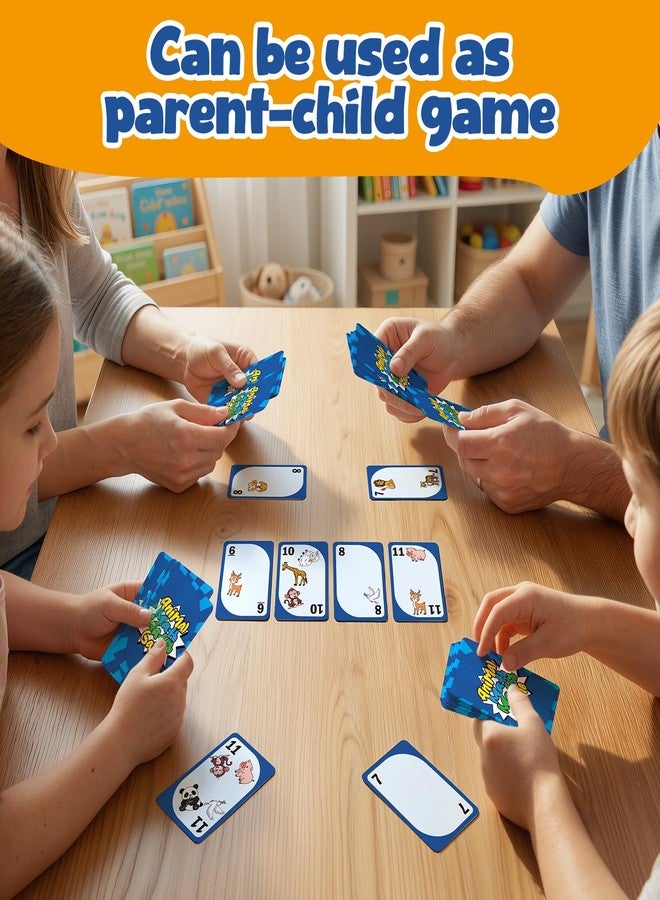 Zazopup Animal Math Match Game - Fun-Filled Kids Educational Game for Ages 7+ - Entertaining Card Game for Kids and Family - Easy to Learn, Fast paced, Fun and Exciting - Quick-Counting Game for 2-4 Players - Image 5