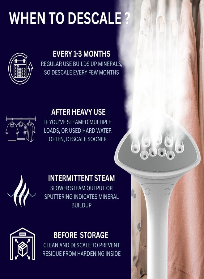 SALAV Garment Steamer Descaling Solution Decalcifier Packets for Mineral Deposits and Build-up Removal, Maintenance for Clothes, Works with all Garment Steamer Brands, Cleans Build Up, 5 packs - Image 4