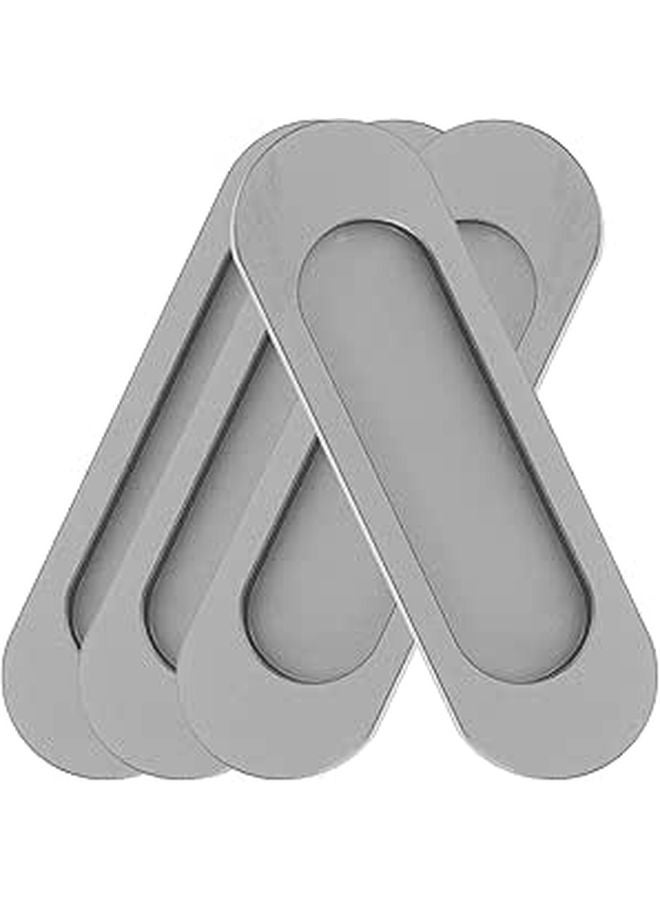 4Pcs Self Adhesive Sliding Door Handles Peel and Stick No Drill Cabinet Pulls for Kitchen Drawer Bathroom Glass Door - Image 1