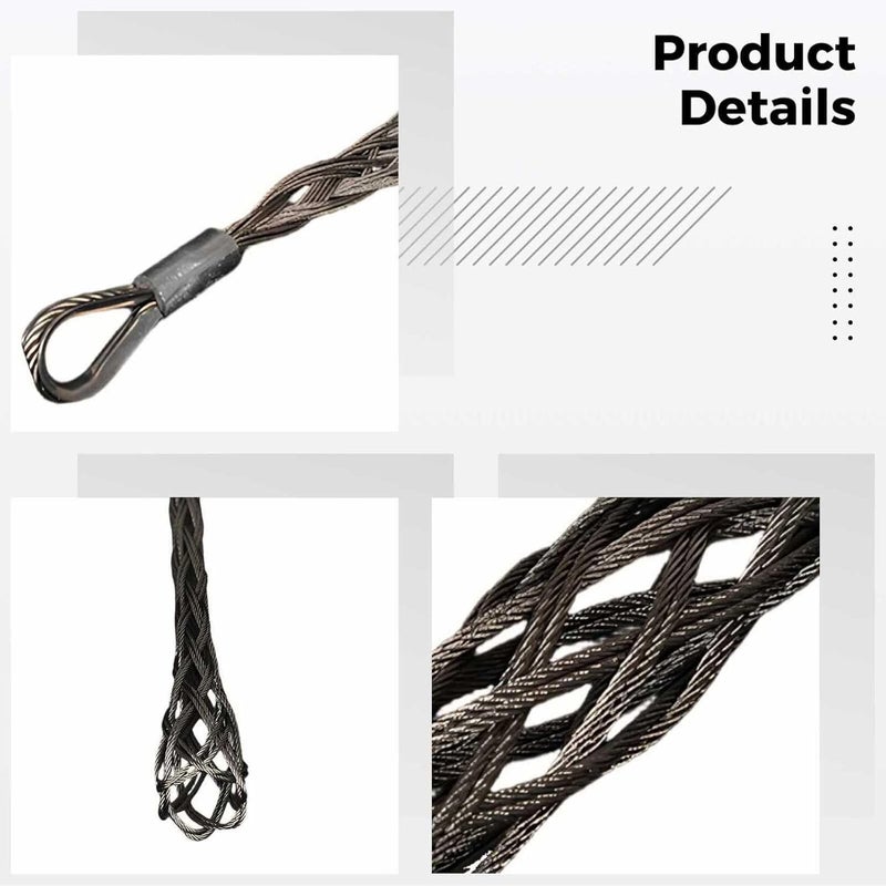 Stainless Steel Wire Pulling Tool Sg-125A, Φ32-37 Cable Grip, 13.8 In (35 Cm) Heavy Duty Pulling Sock With Mesh Design, Stronger Grip For Electrical Wire - Image 4