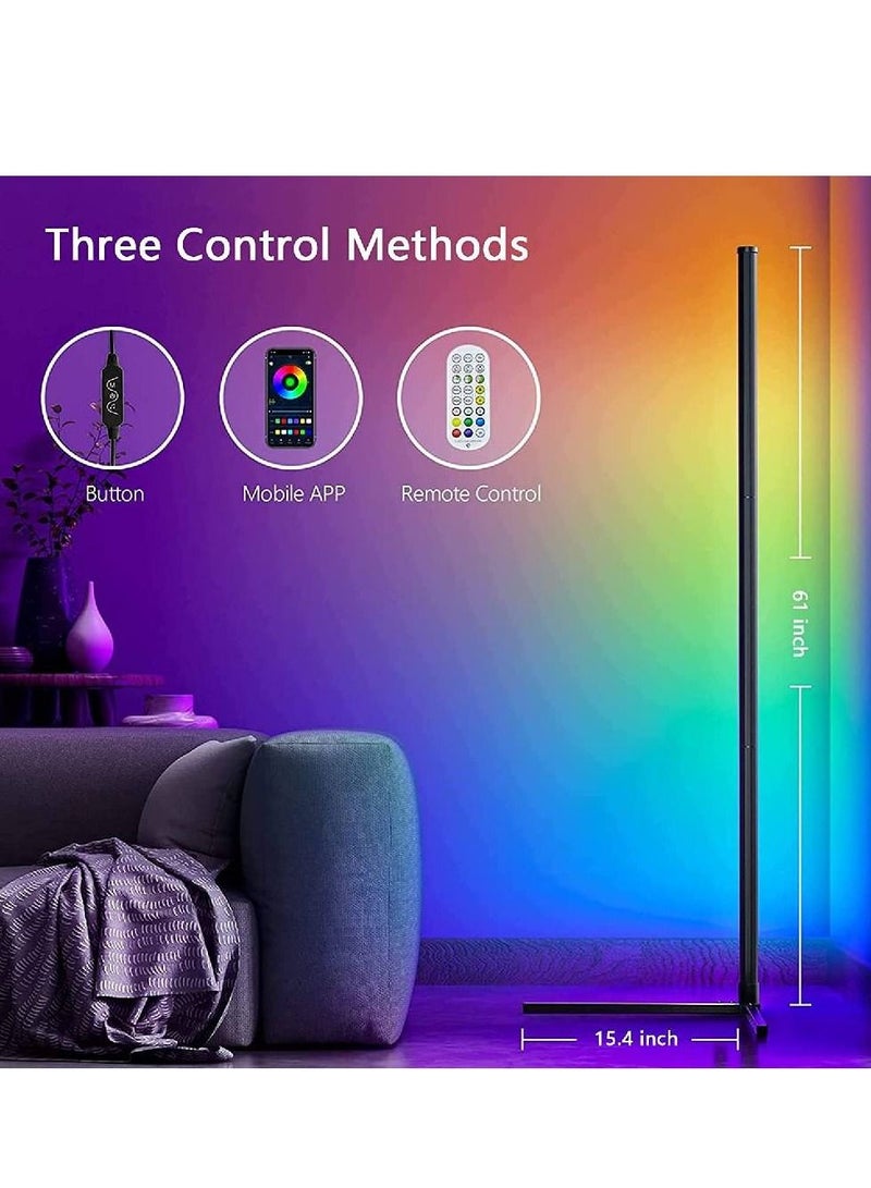 جينيكست جهاز التحكم عن بعد RGB LED مصباح أرضي زاوية أحمر / أصفر - Image 2