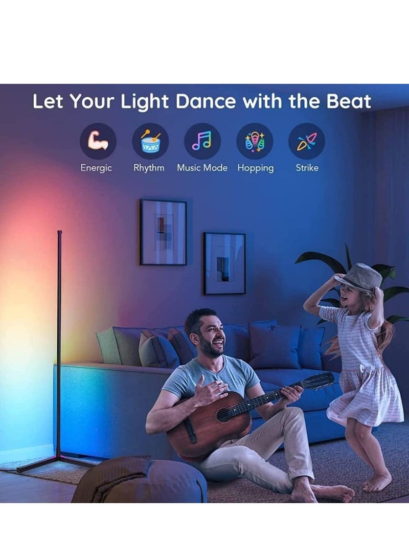 جينيكست جهاز التحكم عن بعد RGB LED مصباح أرضي زاوية أحمر / أصفر - Image 3