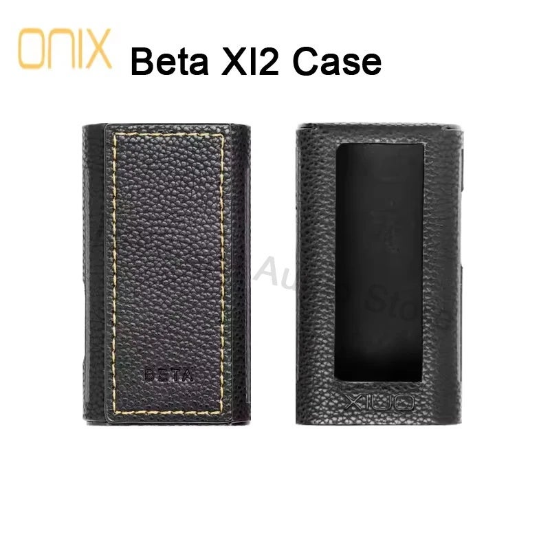 Onix Shanling Onix Leather Case for Beta XI2 Protable USB DAC AMP Decoder Case Beta XI2 Headphone Amplifier Decoder Leather Case, Beta XI2 Black Case - Image 1