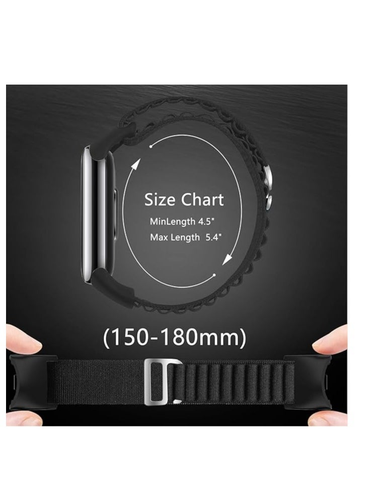 Generic Nylon Wristband Compatible for Xiaomi Mi Band8 Adjustable Braided Elastic Solo Loop Sport Strap Smart Watch Accessories  - Image 5