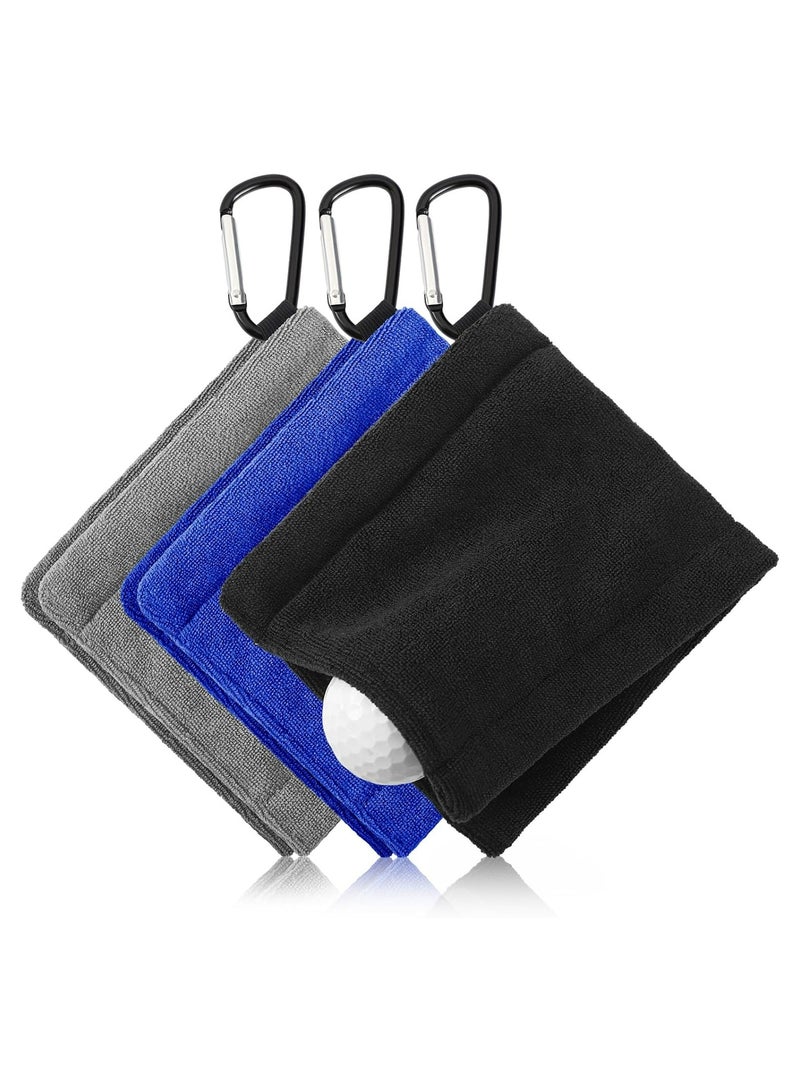 Oasisgalore 3-Pack Golf Towels with Clip, Portable for Men & Women - Image 2