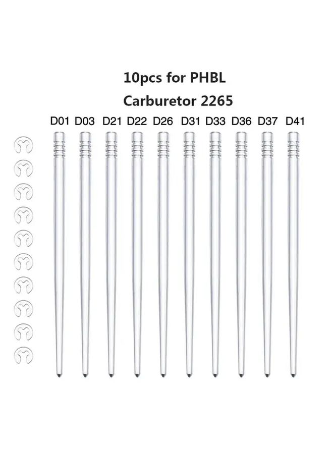 10pcs 2265 PHBL Conical Jet Needle Carburetor Kit For Off Road Motorcycles Dirt Bikes - Image 1