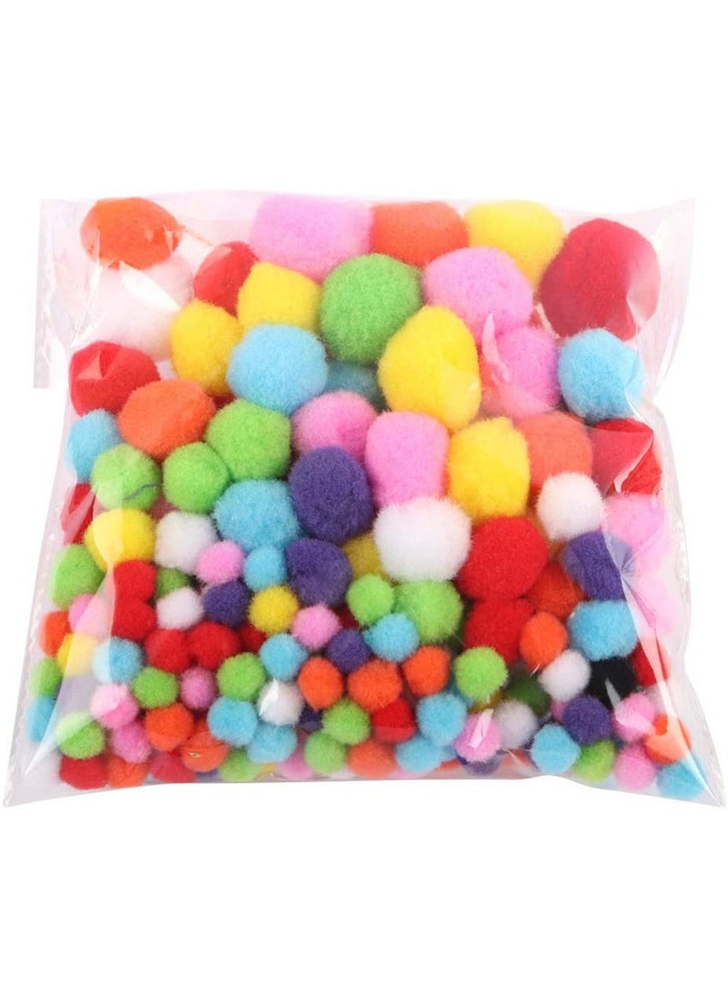 Arabest DIY Craft Twist Stick Accessory Kit 200 fur ball mixed colors 