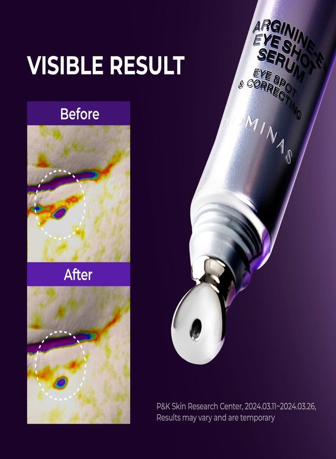 DOMINAS Atclinic DOMINAS Caffeine Eye Serum with Arginine-E & Vitamin E - Korean Eye Gel for Puffiness, Dark Circles, Fine Lines | Cooling Guasha Metal Tip (0.67 fl oz) - Image 3