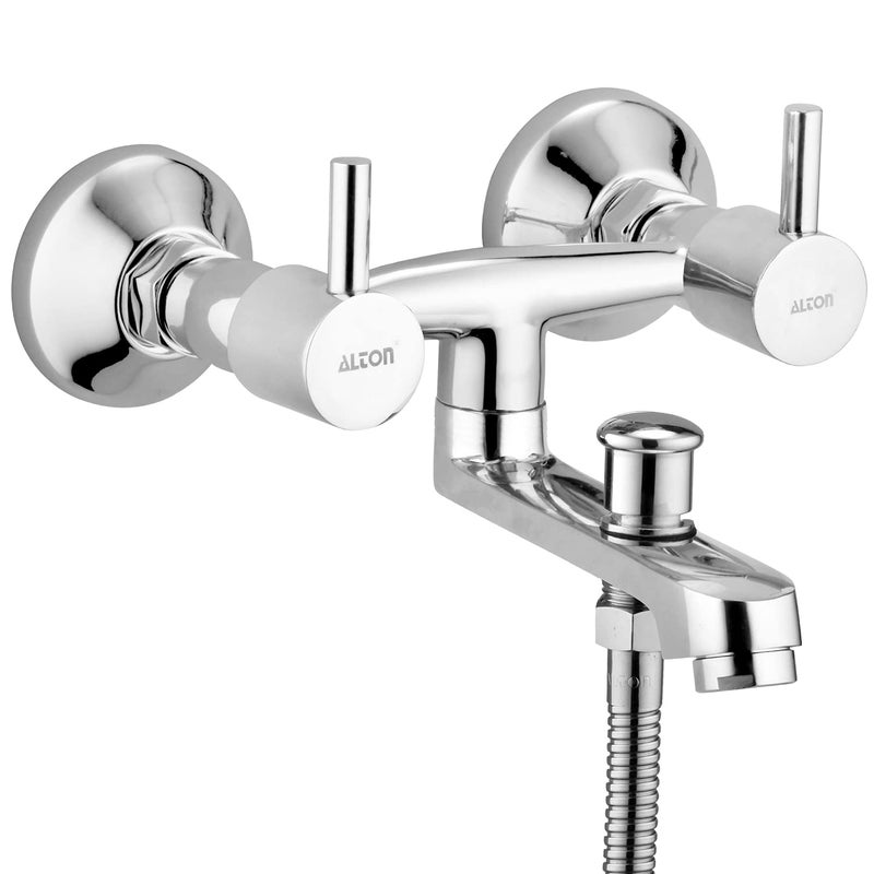 Alton ALTON GRCL3940 Brass Wall Mixer With Button Attachment Spout for Hand Shower Chrome Finish - Image 1