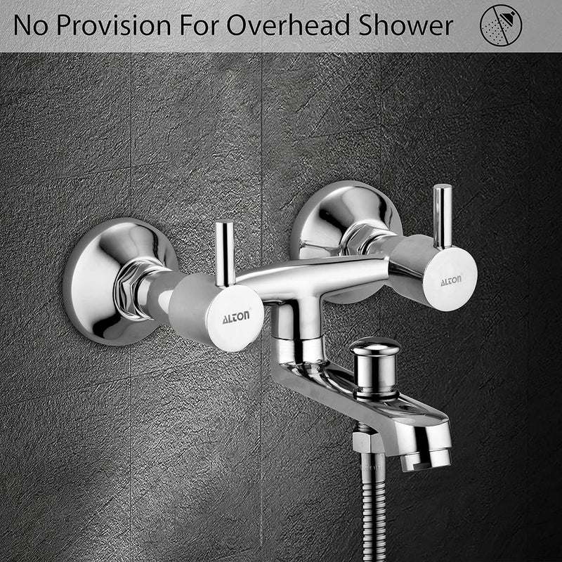 Alton ALTON GRCL3940 Brass Wall Mixer With Button Attachment Spout for Hand Shower Chrome Finish - Image 5