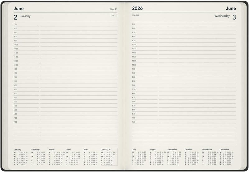 Collins - Legacy - 2026 12 Month Calendar Year Planner, Day-To-Page with 1/2 Hourly Appointments Diary, A4 Hard Cover - Red (CL41.15-26) - Image 4