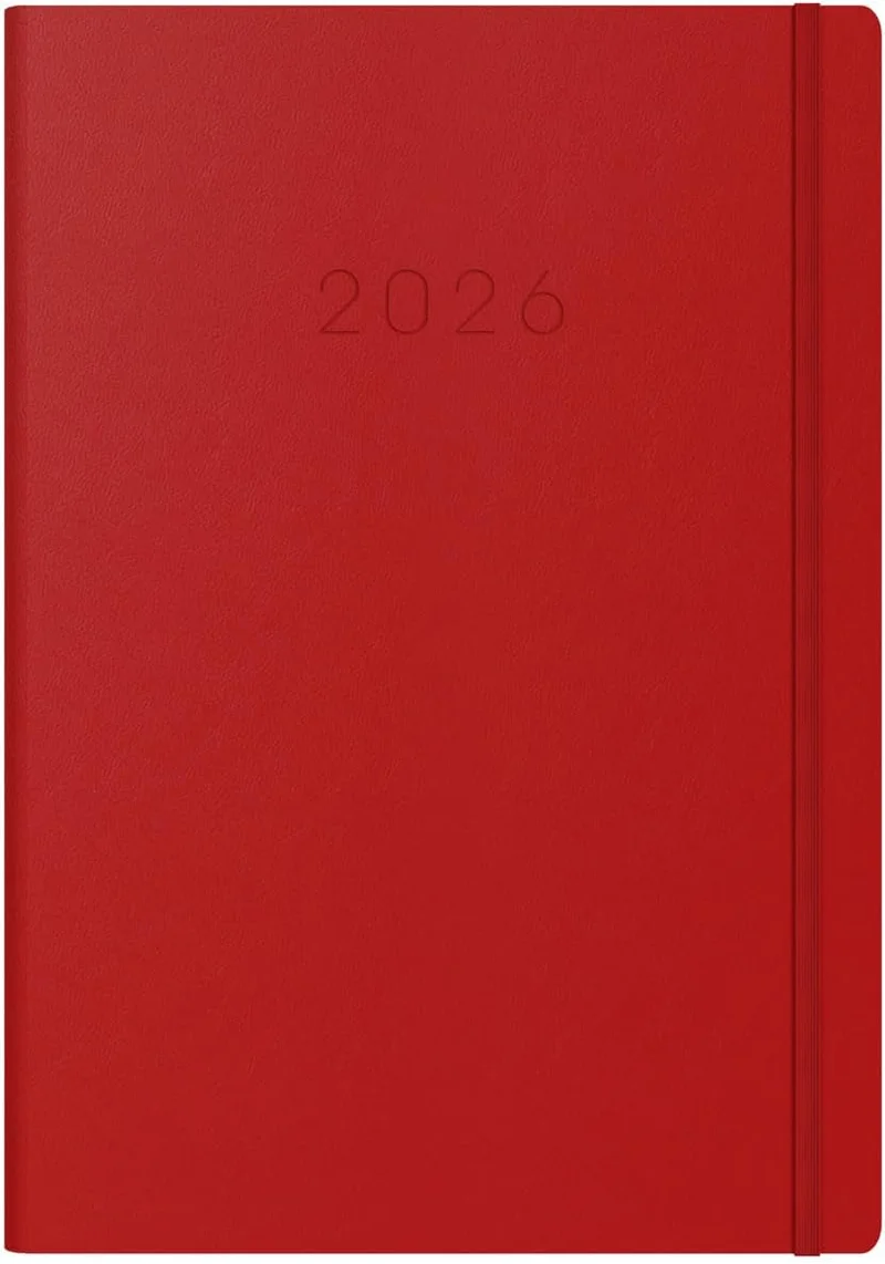 كولينز كولينز ليجاسي  تقويم سنوي  شهرًا، يومي مع مواعيد كل نصف ساعة، غلاف مقوى  أحمر