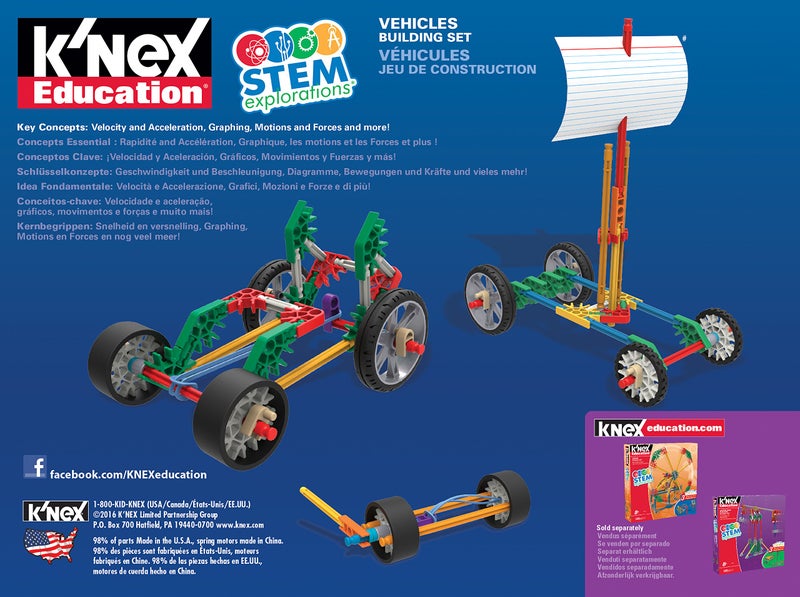 K'NEX مجموعة بناء المركبات من KNEX Education لاستكشاف STEM للأطفال 8 سنوات وما فوق - Image 2