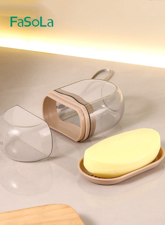 فاصولا علبة صابون للسفر مكونة من 2 قطعة مانعة للتسرب للسفر، علبة صابون محمولة للصالة الرياضية والمدرسة والتخييم - Image 4