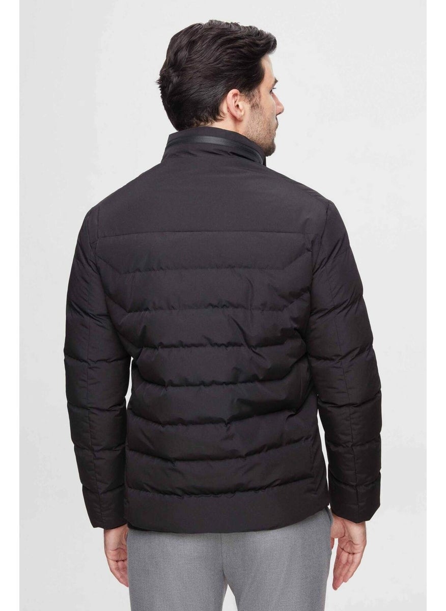 twn Slim Fit Black Concealable Hooded Fiberfill Windproof Jacket 3EC073151002M  - Image 5