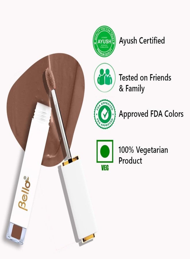 بيلو ملمع شفاه بيلو طبيعي ولامع | غير لزج | خالٍ من المواد الكيميائية | غني بزيت بذور الجزر وزيت اللوز | معتمد من AYUSH (شوكولاتة دريم، 4 غرامات) - Image 4