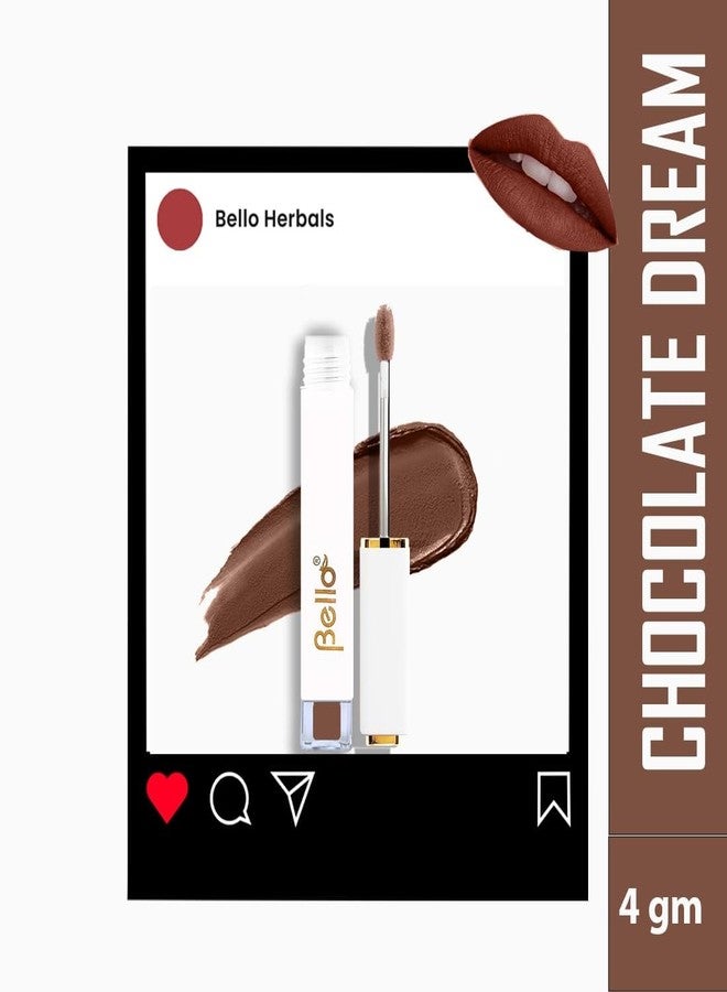 بيلو ملمع شفاه بيلو طبيعي ولامع | غير لزج | خالٍ من المواد الكيميائية | غني بزيت بذور الجزر وزيت اللوز | معتمد من AYUSH (شوكولاتة دريم، 4 غرامات) - Image 3