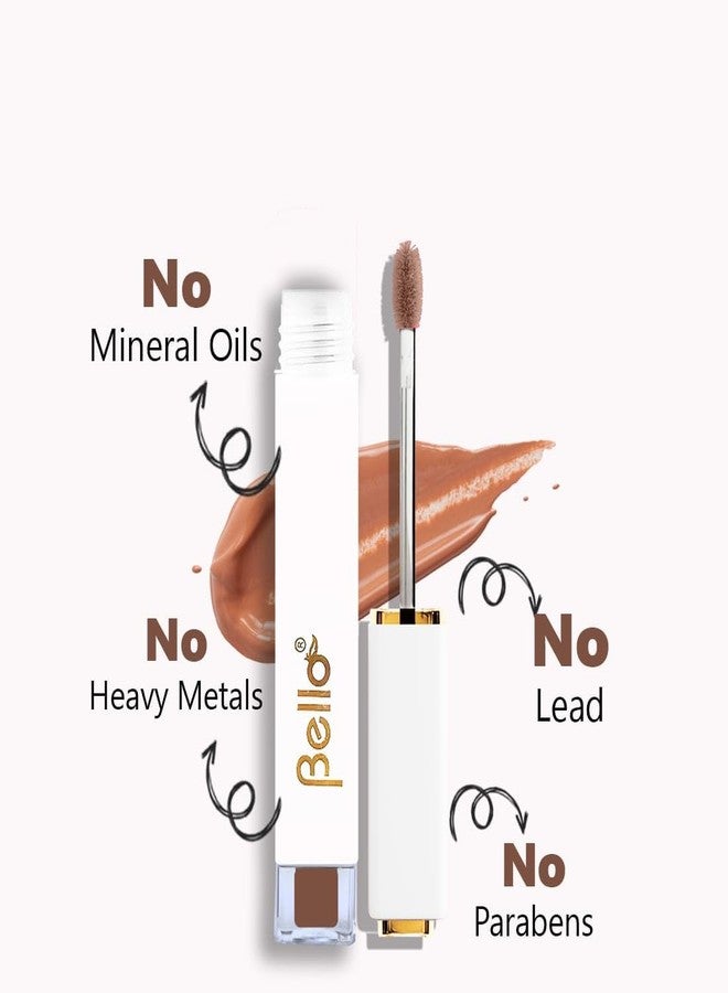 بيلو ملمع شفاه بيلو طبيعي ولامع | غير لزج | خالٍ من المواد الكيميائية | غني بزيت بذور الجزر وزيت اللوز | معتمد من AYUSH (شوكولاتة دريم، 4 غرامات) - Image 5