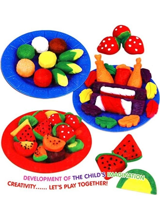 EASY FUTURE Color Plasticine Mud with Model Tool Kit Color Ultra light Clay DIY Educational Toys Picnic Set Theme Playset Toys  - Image 2