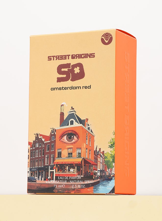 STREET ORIGINS Amsterdam Red (Venus) Eau De Parfum For Her, 75Ml - Image 5