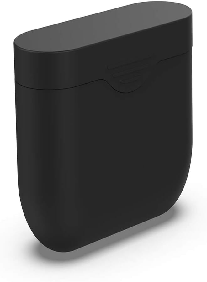 LOKEKE Soft Silicone Protective Case Cover Shell for Sony WF-1000XM3 Truly Wireless Noise Cancelling Headphones Charger Case(Silicone Black)