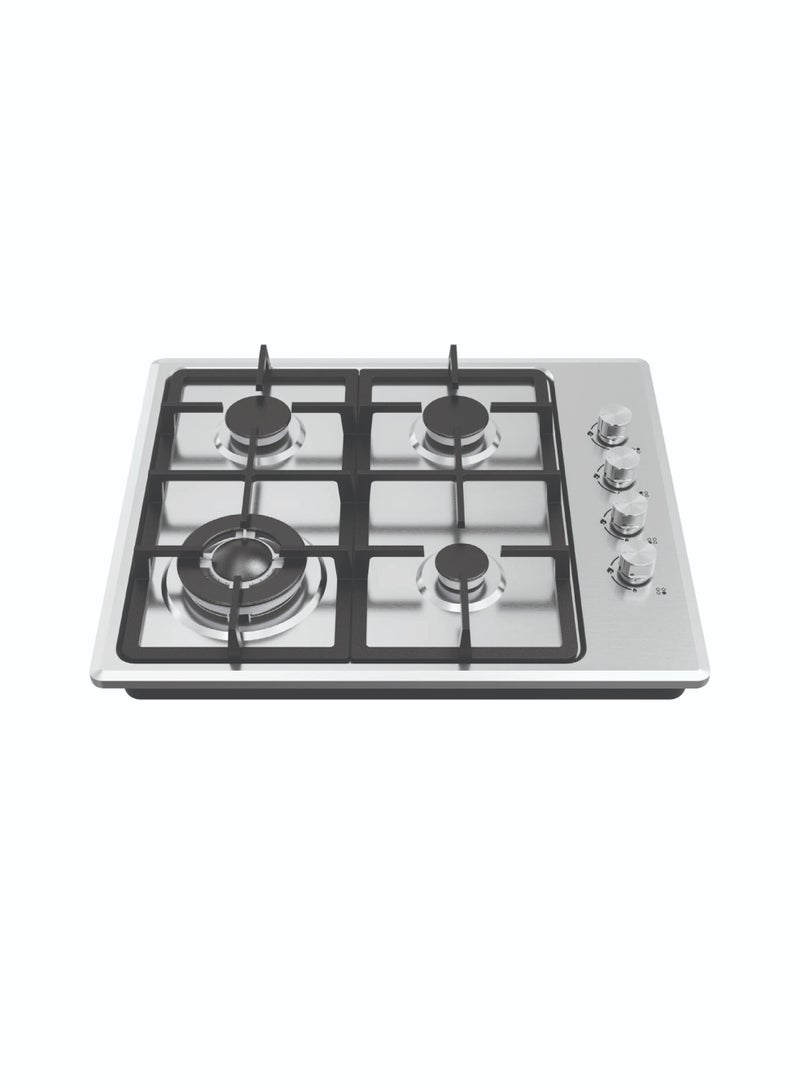 Flexy Built-In Gas Hob FKH465SD, 4 Burners, 3.3KW SABAF Burner, Stainless Steel Panel, Cast Iron Support, High Heat, 2-Year Warranty - Image 1