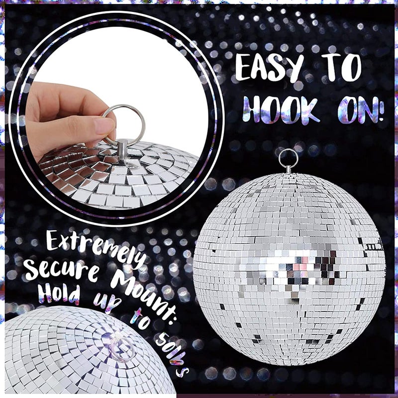The Decor Affair The Breathtaking 12Inch Disco Ball Evoking an Electric Atmosphere and Unleashing Dance Fever at Nightclubs Raves and Special Celebrations - Image 2