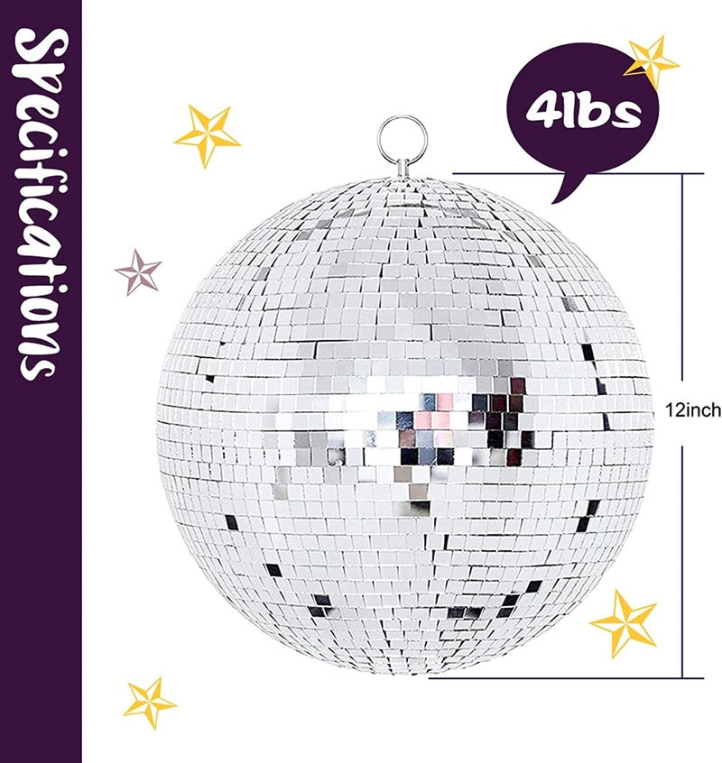 The Decor Affair The Breathtaking 12Inch Disco Ball Evoking an Electric Atmosphere and Unleashing Dance Fever at Nightclubs Raves and Special Celebrations - Image 3
