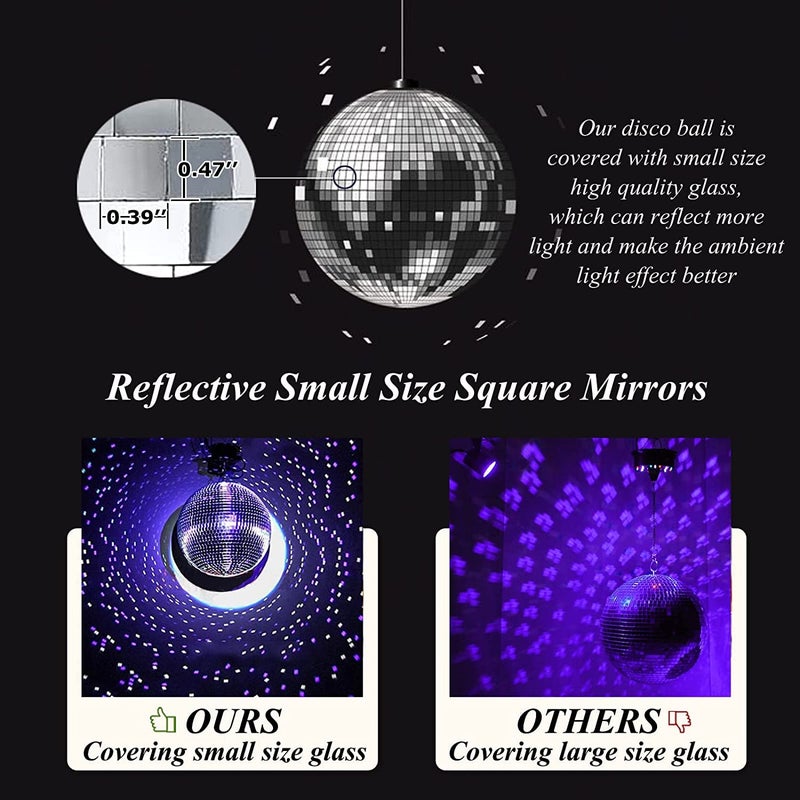 The Decor Affair The Breathtaking 12Inch Disco Ball Evoking an Electric Atmosphere and Unleashing Dance Fever at Nightclubs Raves and Special Celebrations - Image 5