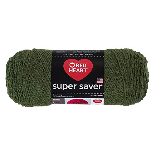 Red Heart Super Saver Yarn 406 Medium Thyme - Image 5